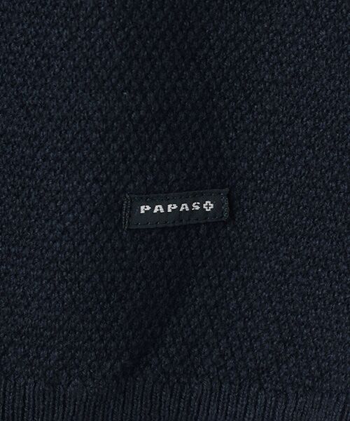 PAPAS / パパス ニット・セーター | ラグジュアリーコットン鹿の子14G セーター | 詳細5