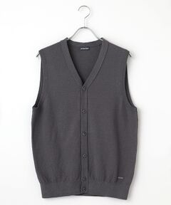 PAPAS / パパス ニット・セーター | ラグジュアリーコットン鹿の子14G ニットベスト