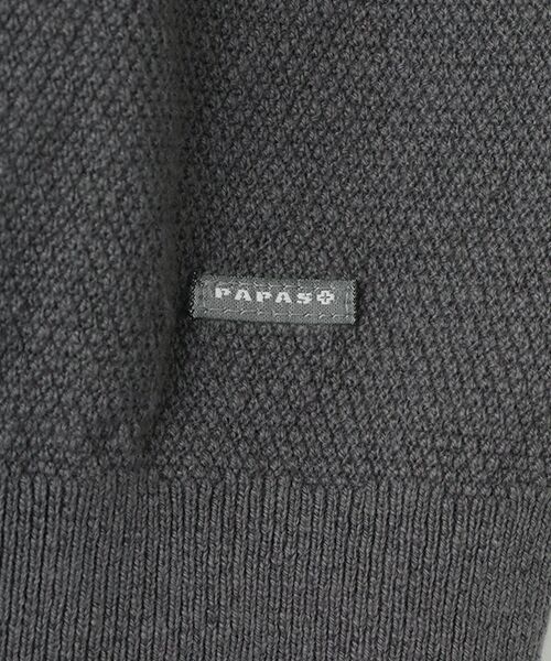 PAPAS / パパス ニット・セーター | ラグジュアリーコットン鹿の子14G ニットベスト | 詳細4