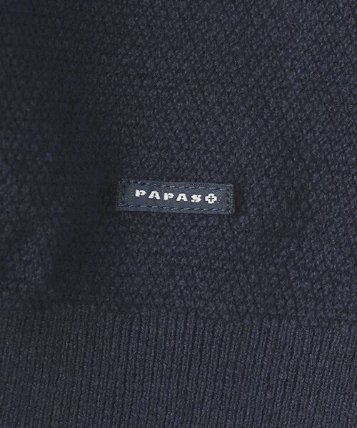PAPAS / パパス ニット・セーター | ラグジュアリーコットン鹿の子14G ニットベスト | 詳細5