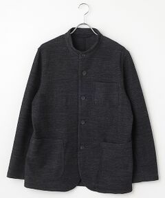 PAPAS / パパス その他アウター | 針抜きリップル スタンドカラー カットソージャケット