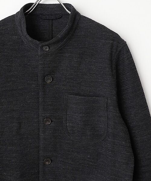 PAPAS / パパス その他アウター | 針抜きリップル スタンドカラー カットソージャケット | 詳細2