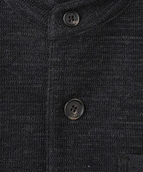 PAPAS / パパス その他アウター | 針抜きリップル スタンドカラー カットソージャケット | 詳細5