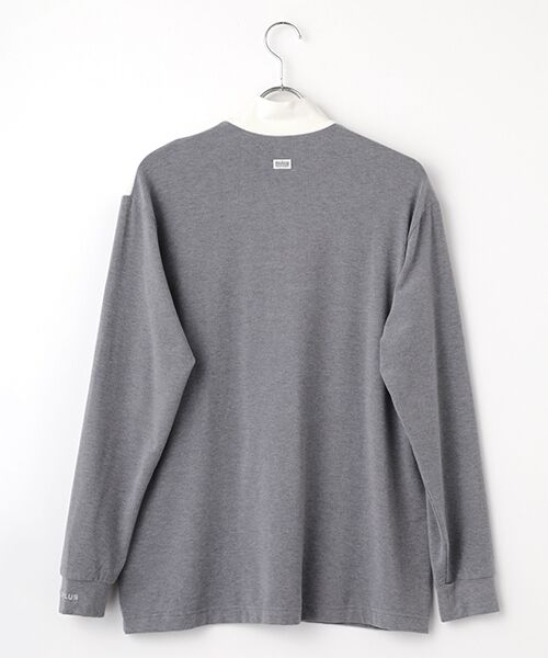 PAPAS / パパス その他トップス | ストレッチスウェード モックネックTシャツ | 詳細1