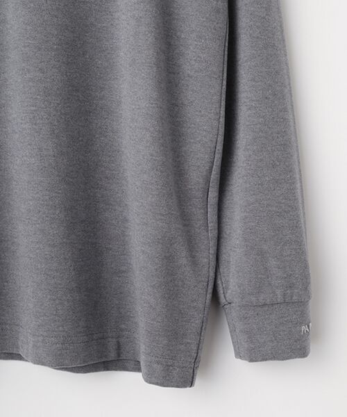 PAPAS / パパス その他トップス | ストレッチスウェード モックネックTシャツ | 詳細3