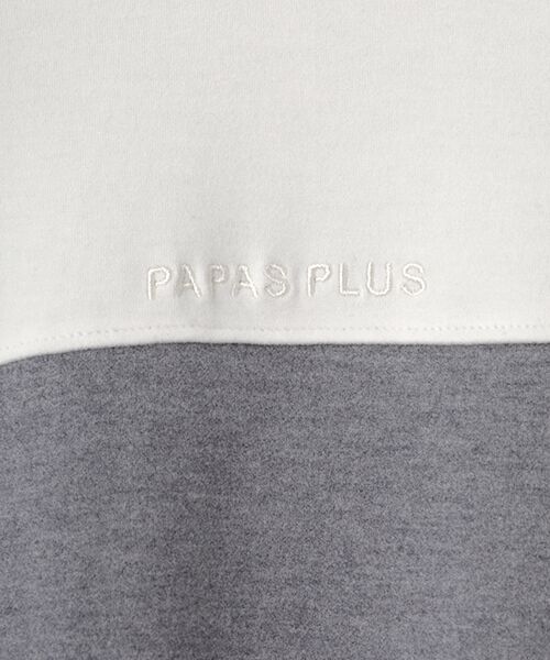 PAPAS / パパス その他トップス | ストレッチスウェード モックネックTシャツ | 詳細5