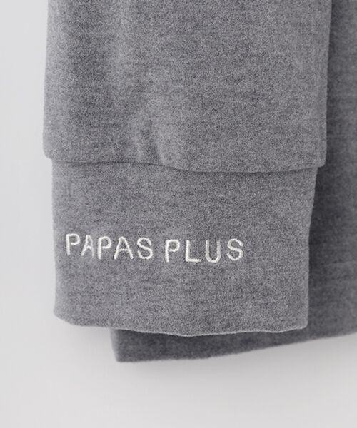PAPAS / パパス その他トップス | ストレッチスウェード モックネックTシャツ | 詳細7