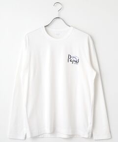 PAPAS / パパス Tシャツ | ●定番●40/2天竺 カジキプリント 長袖Tシャツ