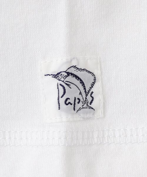 PAPAS / パパス Tシャツ | ●定番●40/2天竺 カジキプリント 長袖Tシャツ | 詳細2