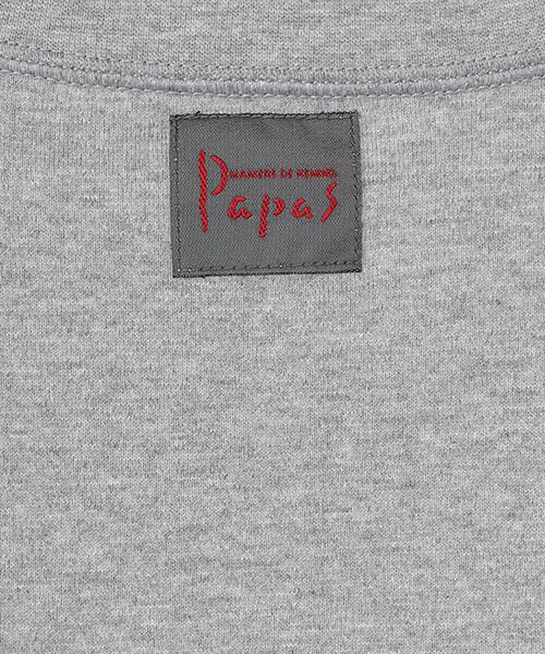 PAPAS / パパス Tシャツ | ●定番●40/2天竺 カジキプリント 長袖Tシャツ | 詳細12