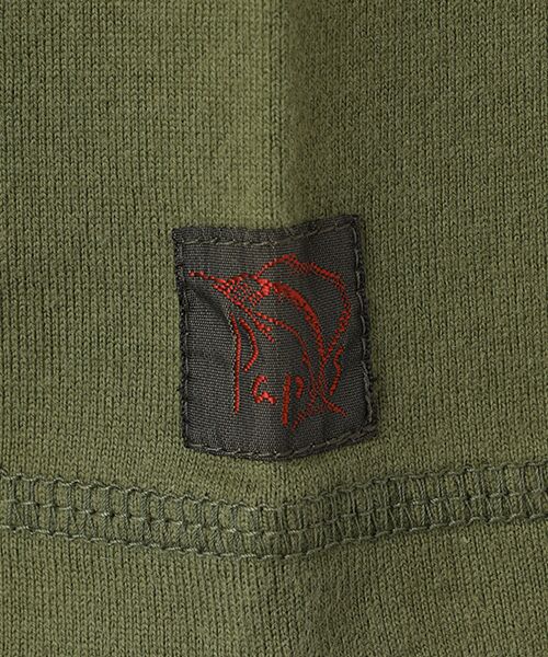 PAPAS / パパス Tシャツ | ●定番●40/2天竺 カジキプリント 長袖Tシャツ | 詳細14