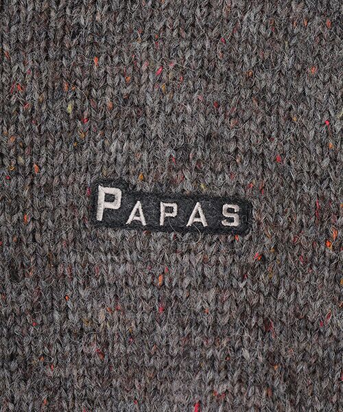 PAPAS / パパス ニット・セーター | ローゲージカラフルネップ天竺3G ヘンリーネックセーター | 詳細5