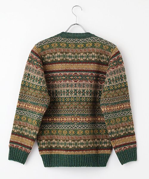PAPAS / パパス ニット・セーター | <JAMIESON'S>フェアアイル総柄5G クルーネックセーター | 詳細1