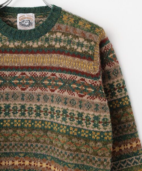 PAPAS / パパス ニット・セーター | <JAMIESON'S>フェアアイル総柄5G クルーネックセーター | 詳細2