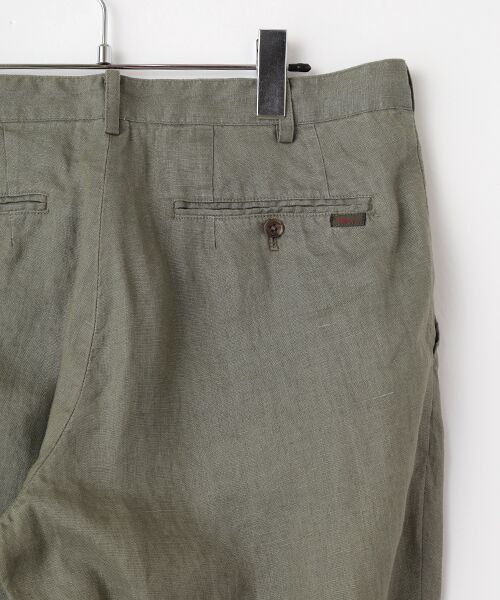 PAPAS / パパス その他パンツ | ヘンプ高密度マットビッグライズ ノータックパンツ | 詳細4