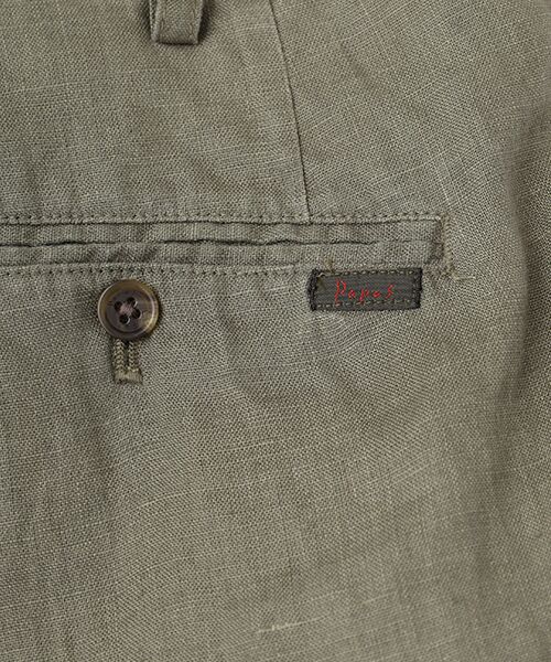 PAPAS / パパス その他パンツ | ヘンプ高密度マットビッグライズ ノータックパンツ | 詳細8