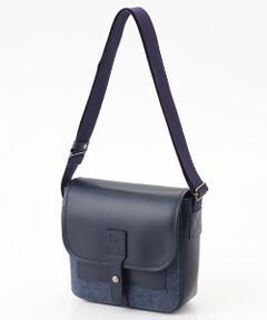 PAPAS / パパス ショルダーバッグ | メルトンウール×レザー ショルダーバッグ