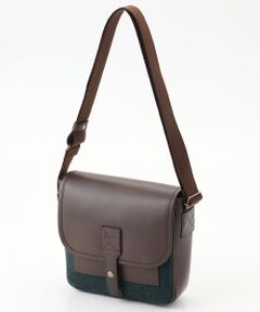 PAPAS / パパス ショルダーバッグ | メルトンウール×レザー ショルダーバッグ