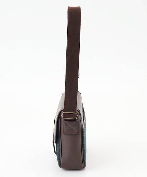 PAPAS / パパス ショルダーバッグ | メルトンウール×レザー ショルダーバッグ | 詳細2