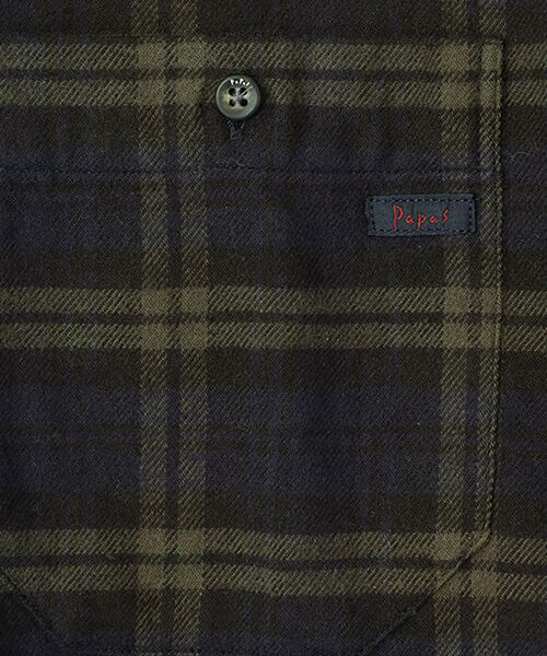 PAPAS / パパス シャツ・ブラウス | ビエラ起毛チェック ボタンダウンシャツ | 詳細2