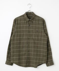 PAPAS / パパス シャツ・ブラウス | オーガニックコットン甘撚ネルチェック起毛 ボタンダウンシャツ