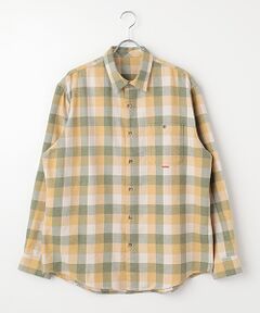 PAPAS / パパス シャツ・ブラウス | カラー杢コットンチェック両面起毛 シャツ