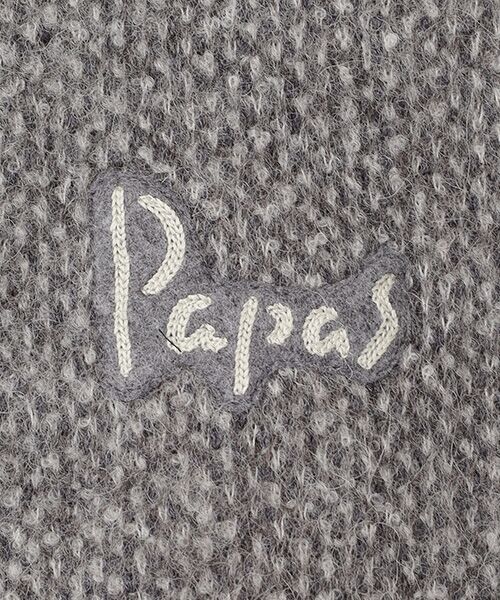 PAPAS / パパス ブルゾン | ブークレ ジャガード編ミ5G ニットブルゾン | 詳細5