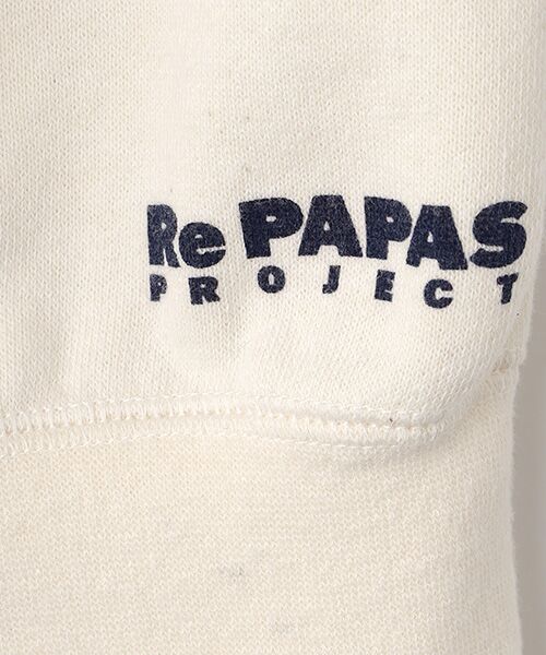 PAPAS / パパス スウェット | Re PAPAS PROJECT 反毛裏毛 クルーネックトレーナー | 詳細6