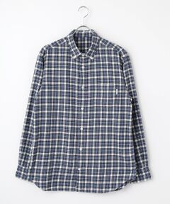 PAPAS / パパス シャツ・ブラウス | <CANCLINI>コットンメランジネル起毛チェック ボタンダウンシャツ