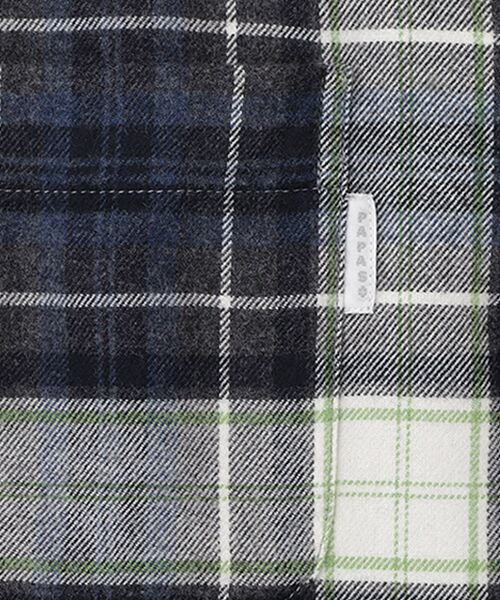 PAPAS / パパス シャツ・ブラウス | <CANCLINI>コットンメランジネル起毛チェック ボタンダウンシャツ | 詳細6