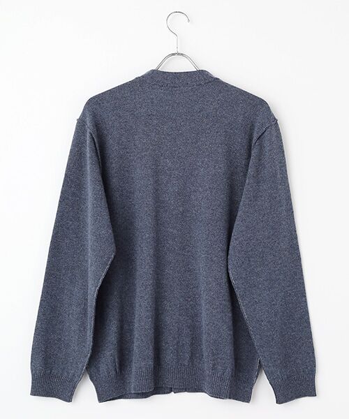 PAPAS / パパス カーディガン・ボレロ | ウール/コットン12G Vネックカーディガン | 詳細1