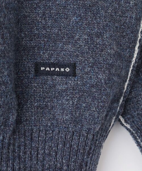 PAPAS / パパス カーディガン・ボレロ | ウール/コットン12G Vネックカーディガン | 詳細4