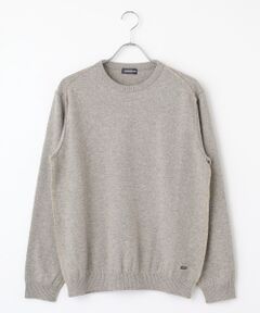 papas ニット PAPAS #anc パパス Papas ニット・セーター L 茶系 ロゴ刺繍