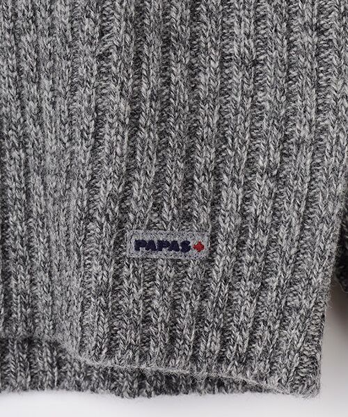 PAPAS / パパス ニット・セーター | ウール三ツ杢5G リブセーター | 詳細4