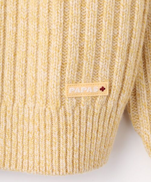PAPAS / パパス ニット・セーター | ウール三ツ杢5G タートルネックセーター | 詳細2