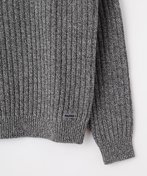 PAPAS / パパス ニット・セーター | ウール三ツ杢5G タートルネックセーター | 詳細5