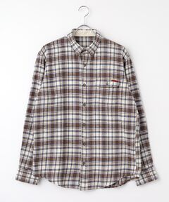 PAPAS / パパス シャツ・ブラウス | ムラ糸コットンチェック起毛 ボタンダウンシャツ