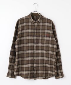 PAPAS / パパス シャツ・ブラウス | ムラ糸コットンチェック起毛 ボタンダウンシャツ