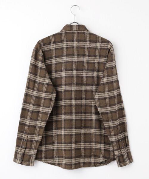 PAPAS / パパス シャツ・ブラウス | ムラ糸コットンチェック起毛 ボタンダウンシャツ | 詳細3