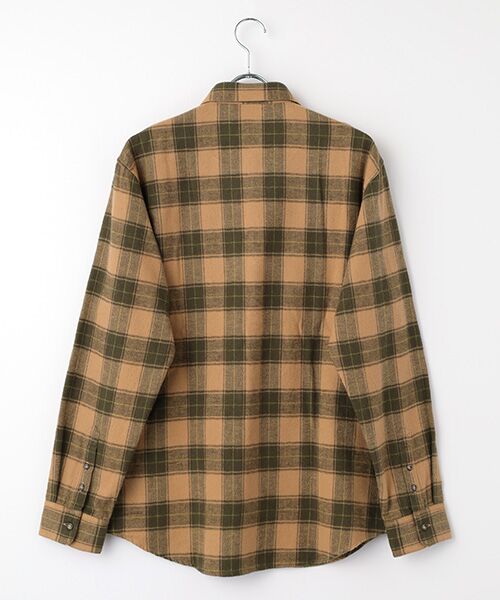 PAPAS / パパス シャツ・ブラウス | ラフィヘリンボンチェック起毛 ボタンダウンシャツ | 詳細2