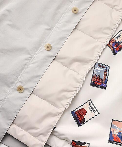 PAPAS / パパス その他アウター | ポリエステル/ナイロン割繊タフタ撥水 3WAYダウンコート | 詳細2