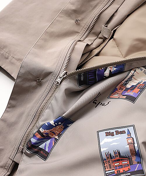 PAPAS / パパス その他アウター | ポリエステル/ナイロン割繊タフタ撥水 3WAYダウンコート | 詳細12