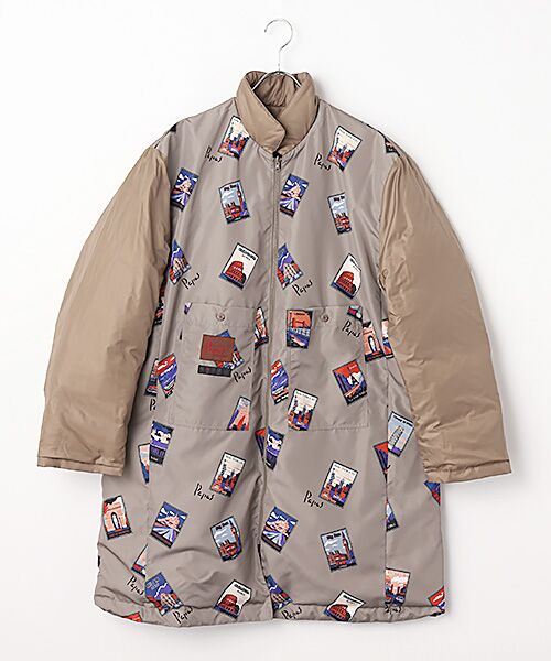 PAPAS / パパス その他アウター | ポリエステル/ナイロン割繊タフタ撥水 3WAYダウンコート | 詳細15