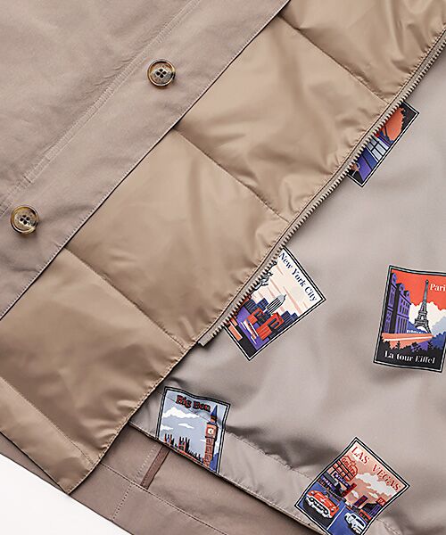 PAPAS / パパス その他アウター | ポリエステル/ナイロン割繊タフタ撥水 3WAYダウンコート | 詳細17