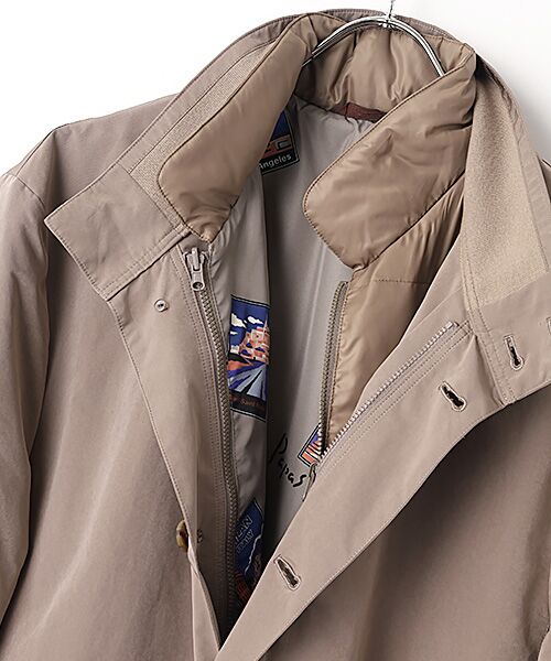 PAPAS / パパス その他アウター | ポリエステル/ナイロン割繊タフタ撥水 3WAYダウンコート | 詳細10