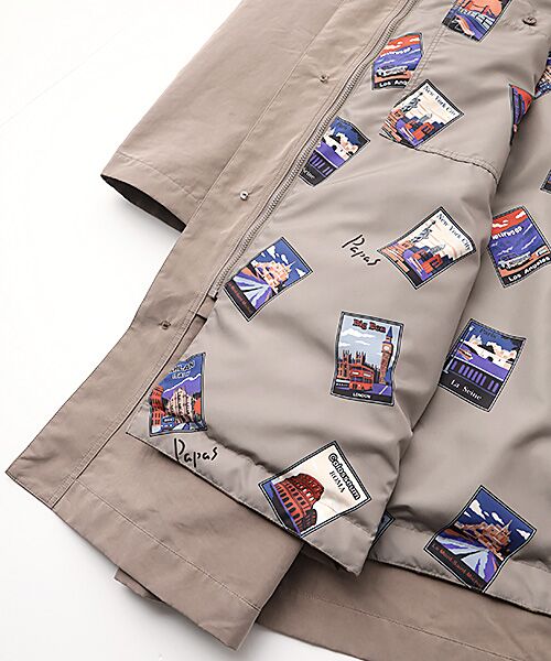 PAPAS / パパス その他アウター | ポリエステル/ナイロン割繊タフタ撥水 3WAYダウンコート | 詳細11