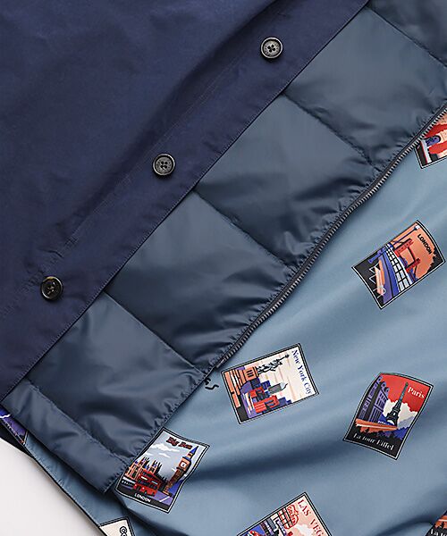 PAPAS / パパス その他アウター | ポリエステル/ナイロン割繊タフタ撥水 3WAYダウンコート | 詳細19