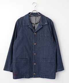 PAPAS / パパス Gジャン・デニムジャケット | 12.25ozモーションフリーストレッチ デニムブルゾン
