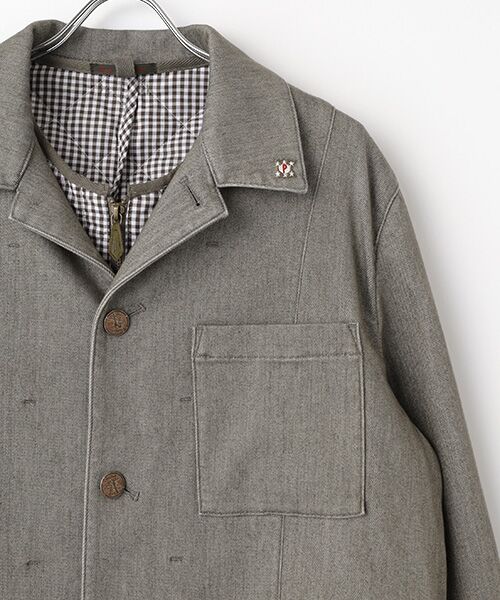 PAPAS / パパス Gジャン・デニムジャケット | 12.25ozモーションフリーストレッチ デニムブルゾン | 詳細2