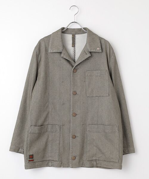 PAPAS / パパス Gジャン・デニムジャケット | 12.25ozモーションフリーストレッチ デニムブルゾン | 詳細8